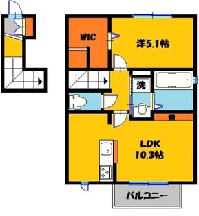 カーサ クラシオン B【2階】の間取り