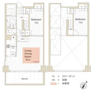 富士見イースト FUJIMI EAST【3階】の間取り