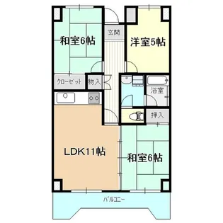 茨城県結城市みどり町1【マンション】の間取り