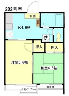 飯田コーポ【2階】の間取り