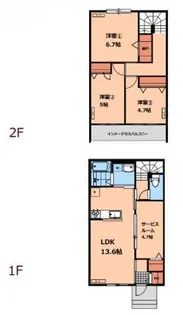 東京都小金井市貫井南町1【アパート】の間取り