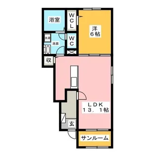 セレーノ・梨花【1階】の間取り