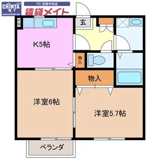 ロマン樹【2階】の間取り