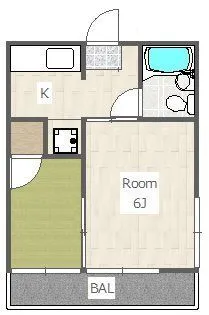 第二大津加荘【2階】の間取り