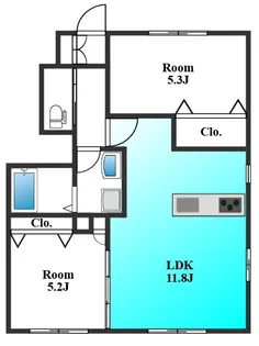群馬県高崎市下之城町【アパート】の間取り