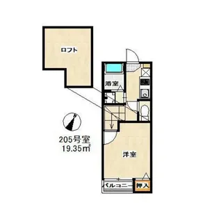福岡県福岡市南区大楠1【アパート】の間取り