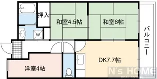 サンハイム今福【4階】の間取り