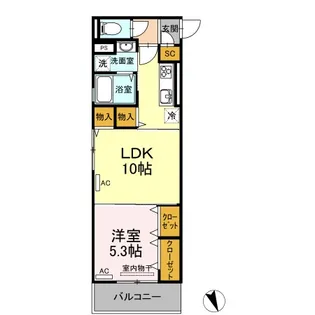 アーベイン沖浜【1階】の間取り