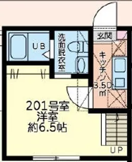 リアンスコートアールエス【2階】の間取り