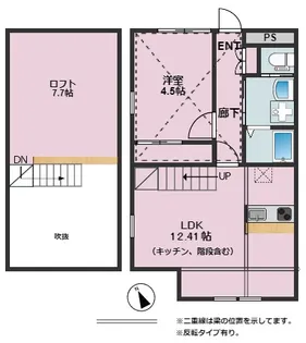 ハナブキ壱番館【2階】の間取り