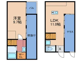 大阪府大阪市東淀川区淡路1【一戸建】の間取り