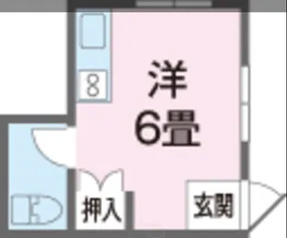 渡アパート【1階】の間取り