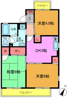 ファーストビュー中国分【1階】の間取り