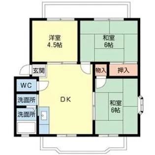 大崎台グリーンタウン1A【2階】の間取り