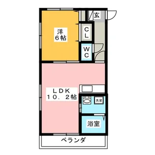 アンフィニたかしま【1階】の間取り