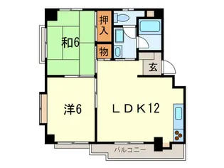 ロイヤル城ヶ堀【4階】の間取り