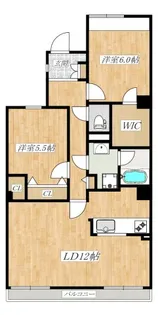 セレーノ大宮E棟【6階】の間取り