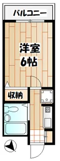 第二コーポ代田【5階】の間取り