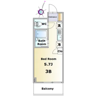エスペランサ帆風(ばんふう)【3階】の間取り