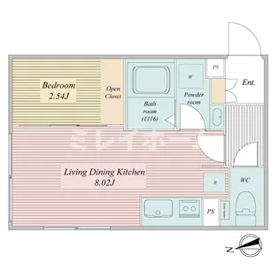 ライブフラット馬込【2階】の間取り