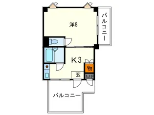 インペリアル六甲【5階】の間取り