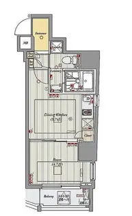 ビバリーホームズ板橋本町【7階】の間取り