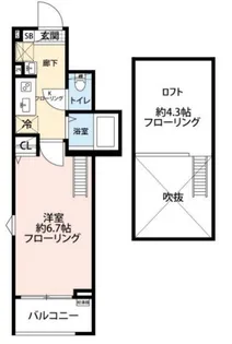 グランクオール青井WEST【3階】の間取り