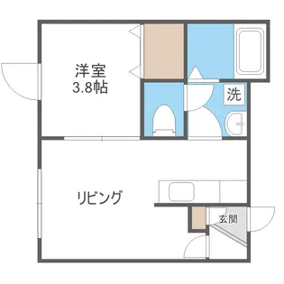 トレジャーキャッスル伍番館【2階】の間取り