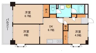 サントミグランドールマンション【2階】の間取り