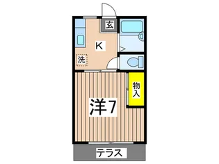 加藤ハイツ【1階】の間取り