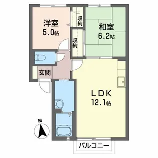 エリエール【2階】の間取り