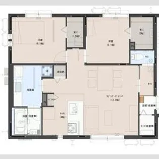 カーサリヴァージュII【1階】の間取り