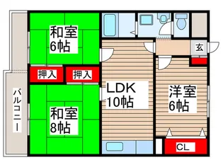 レジデンスTOSHIN江戸川台【2階】の間取り