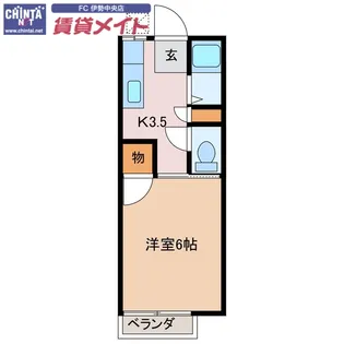 ロイヤルII【2階】の間取り