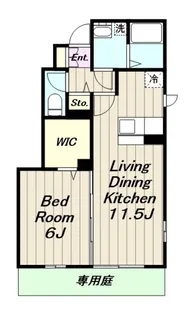 KドルフIII1-2【1階】の間取り