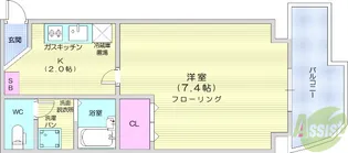 マイルストーン立町【2階】の間取り