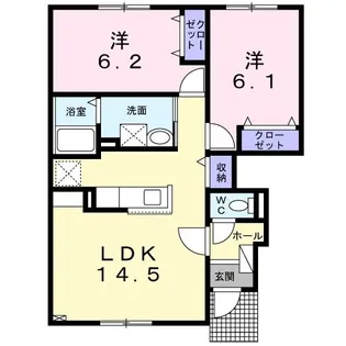 セクション・ナティ【1階】の間取り
