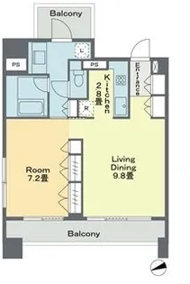 ベルファース戸越スタティオ【9階】の間取り