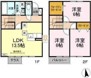 サンボナール タキタ【2階】の間取り