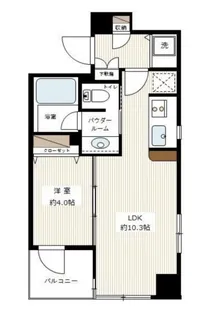 カスタリア高輪台【5階】の間取り