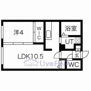 Pine hills中の島【4階】の間取り