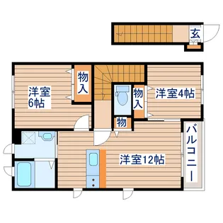 プロヌーブ新田【2階】の間取り