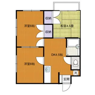 ニューパレス第1【2階】の間取り