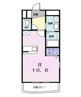 シャン・ド・フレーズII【4階】の間取り