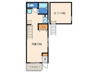 パサージュ前原【2階】の間取り