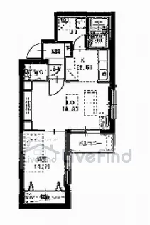 ル・ココティエ中の島【4階】の間取り