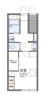レオパレスシャルムII【1階】の間取り