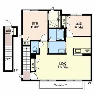 サニーヒル阿礼II【2階】の間取り