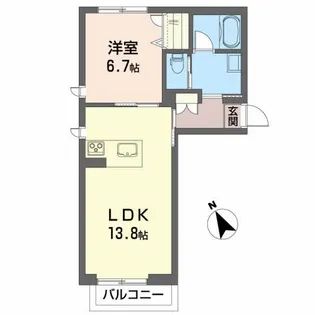 エバーグリーン S【1階】の間取り