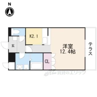 メルシーアトス【1階】の間取り